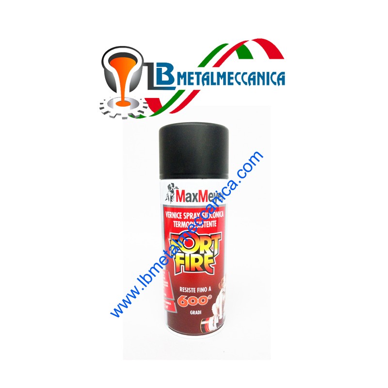 Bomboletta Vernice Spray Colore Nero Opaco 600°