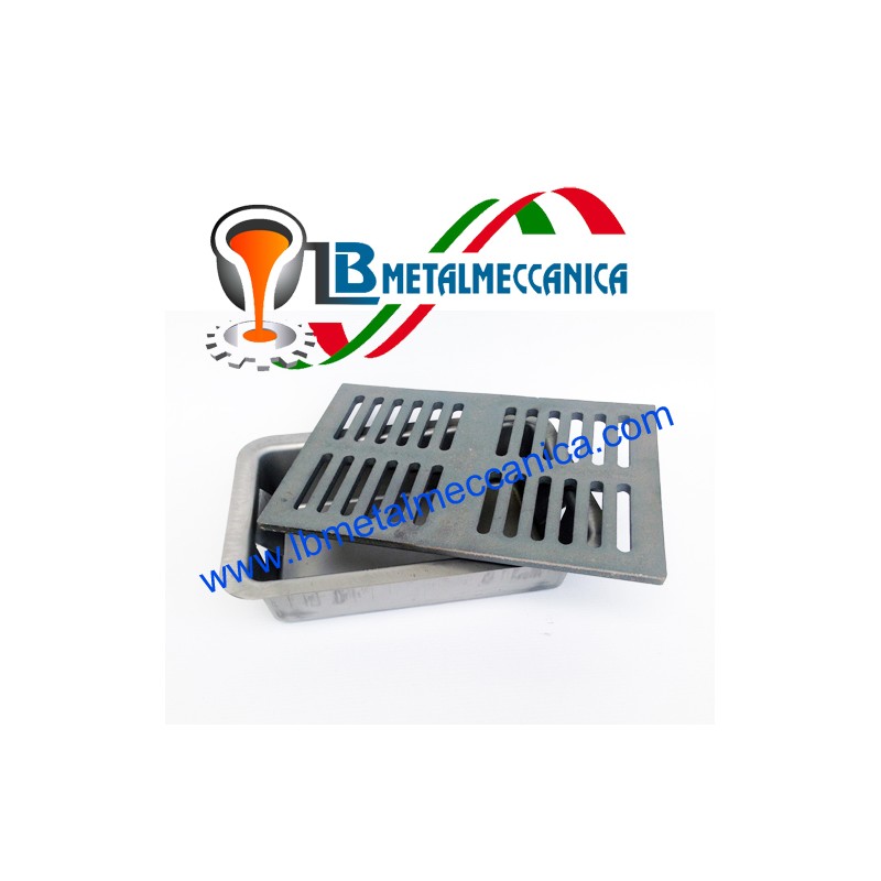 Cassetto Porta Cenere Stampato 30,5x21 h 7 Cm Completo Di Griglia
